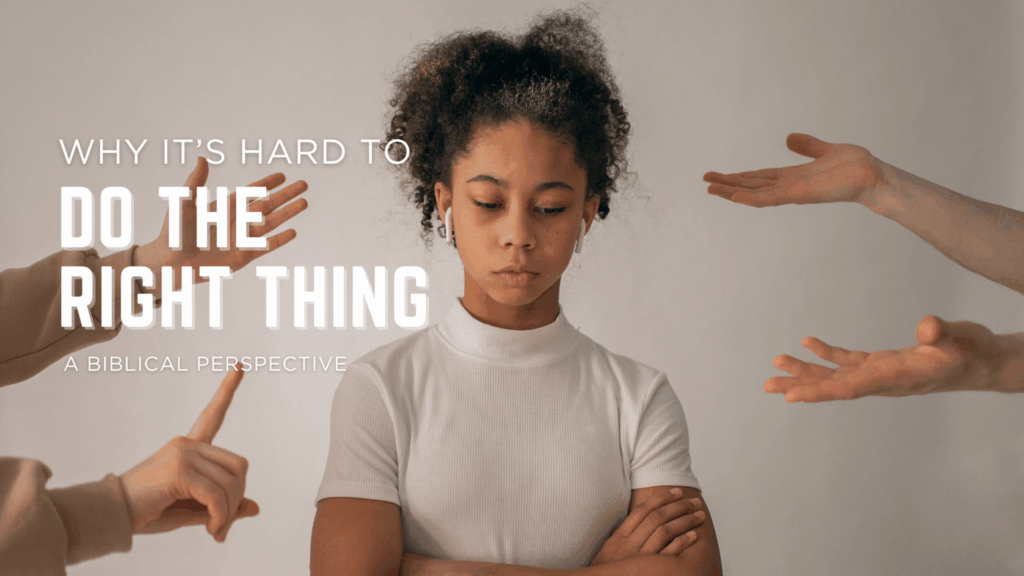 Why Is It Hard to Do The Right Thing